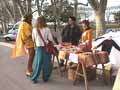 Un stand dans le marché paysan